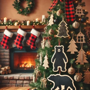 Black Bear Christmas Tree Decorations