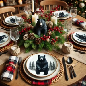 Bear-Themed Table Setting