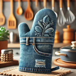 Blue Jean Oven Mitts