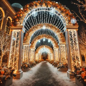 Christmas Light Arches