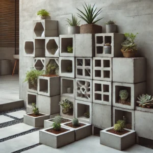 Cinder Block Planters