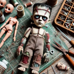 Frankenstein Doll Assemblage