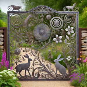 Garden Gate or Fence Art