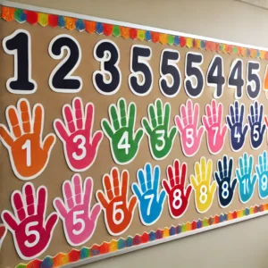 Handprint Number Line 2