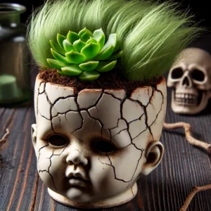 Haunted Doll Planters