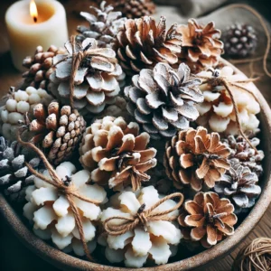 Homemade Scented Pinecone Fire Starters