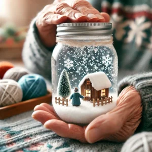 Mason Jar Snow Globe