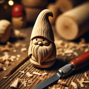 Miniature Wooden Gnomes