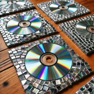 Old CD Mosaic Coasters