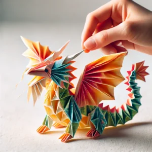 Origami Dragon Puppet