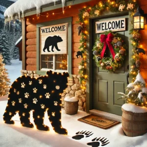 Outdoor Black Bear Decor