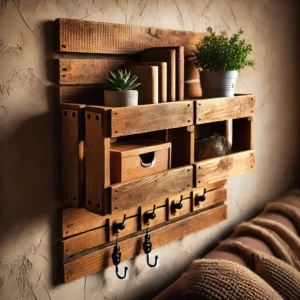 Pallet Wood Wall Shelves