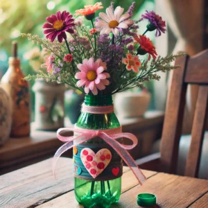 Plastic Bottle Flower Vase