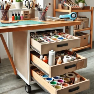 Rolling Craft Supply Organizer