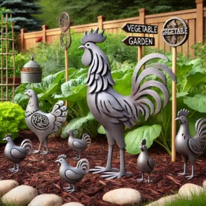 Rooster as a Garden Guardian