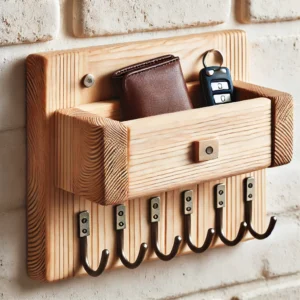 Rustic Wooden Key Holder