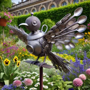 Scrap Metal Birds and Butterflies