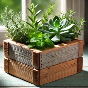 Scrap Wood Planter Boxes