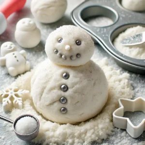 Snow Dough for Indoor Play