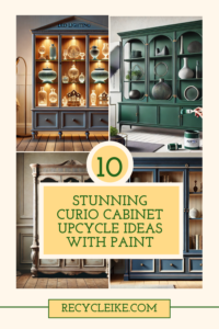 DIY Painted Curio Cabinet Upcycle Transformation