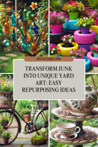 Yard Art from Junk Repurposing Ideas