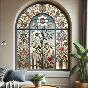 Wall Art with Painted Glass