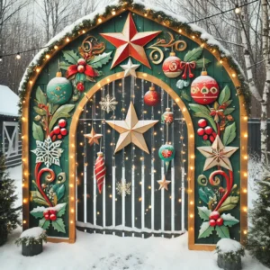 Wooden Christmas Archway'