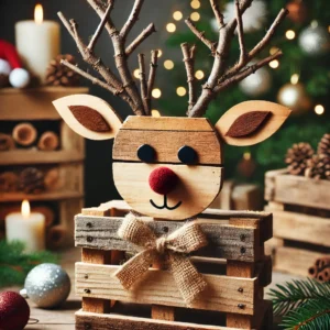 Wooden Reindeer Decorations