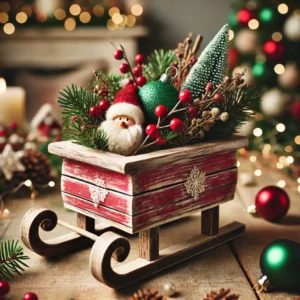 Wooden Sleigh Decor