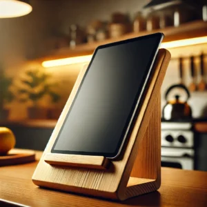 Wooden Tablet Holder for the Kitchen