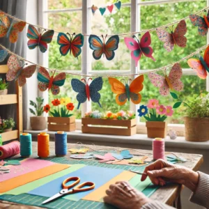 Paper Butterfly Garland